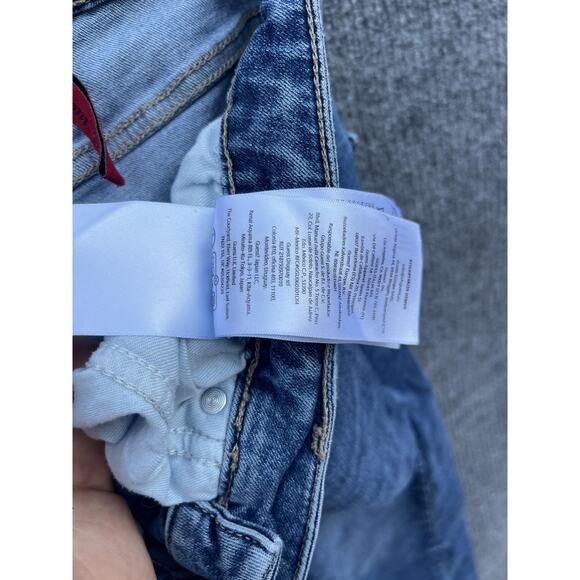 Guess Jeans Mens 30 Blue Vermont Slim Denim Medium Wash 5-Pocket Zip - Picture 13 of 13